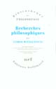 RECHERCHES PHILOSOPHIQUES 